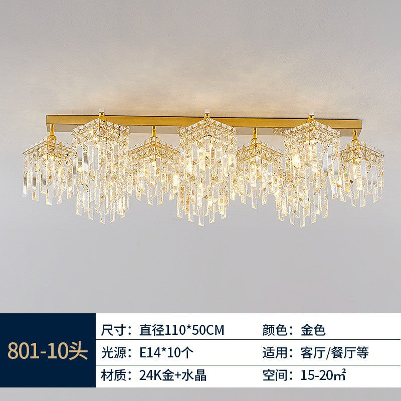 European living room ceiling lamp Zhongshan lighting Nordic restaurant chandelier ceiling lamp Modern villa hall master bedroom lamp