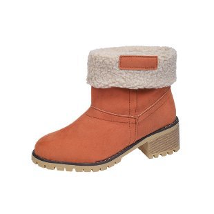 fashion fur flanged women's short boots exportfall and winternew arrivalplus sizefleece-linedthickened women's bootswholesale