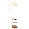 Frenchcasual floor-standing fishing stereo fish scale petals soft light b&b guest room living room multi-functional storage floor lamp