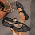 summer new arrival: plus-size women's casual comfortable hollow-out pocket pointed-toe breathable flat sandals for export