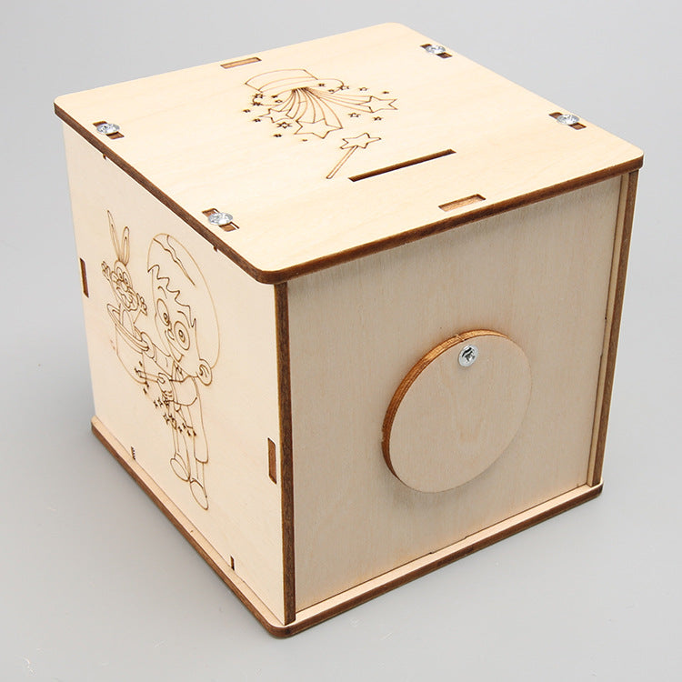 Magic box piggy bank handmade DIY technology small production primary and secondary school students stem education experiment educational toys