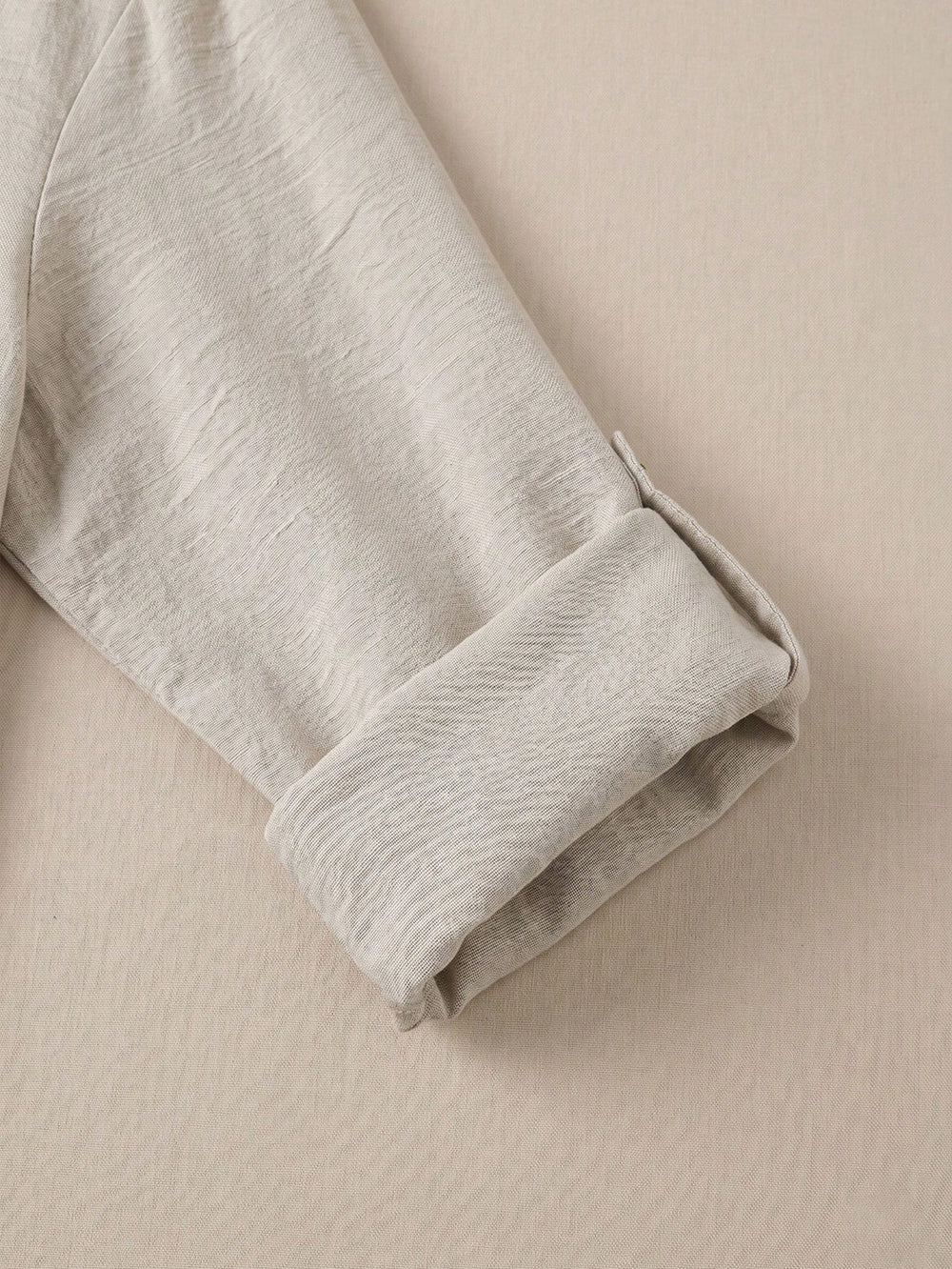 1688 casual linen henley shirt with adjustable sleeves - a wardrobe staple for everyday wear and commuting
