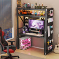 Computer desk for homesimple adjustable shelf e-sports table multi-layer storage rack with perforated board storage rack book table