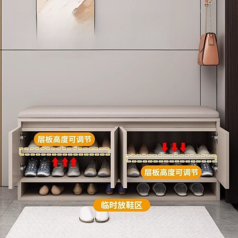 Shoe changing stool for home entrance door can sit shoe cabinet stool all-in-one small shoe rack accessible luxuryclassy sense entrance shoe stool