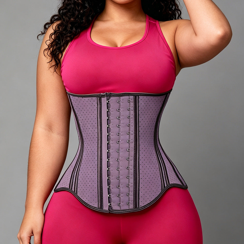 European and american cross-border latex long waistband abdominal belt waist shaping belt body manager corset shaping girdle