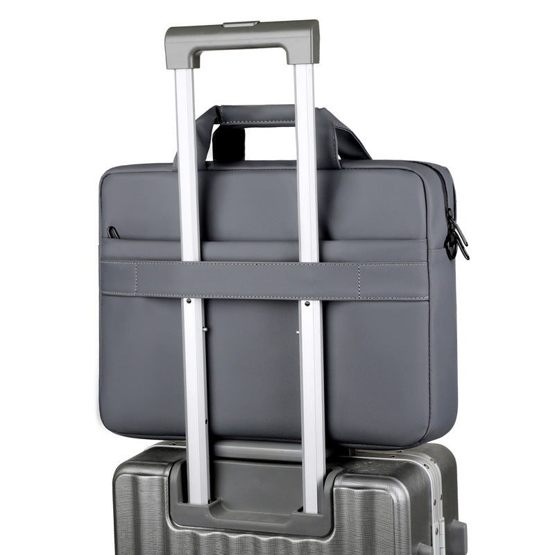 New computer bag men's large-capacity business notebook office foreskin film waterproof and lightweight portable storage briefcase