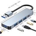 manufacturer five-in-one typec hub usb hub one-to-four notebook tablet splitter