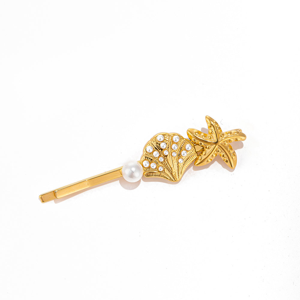 Diy hair accessories wholesale fashion cross-border jewelry niche stylestarpersonalized star flower bridal headwear women's hairpin one-word clip