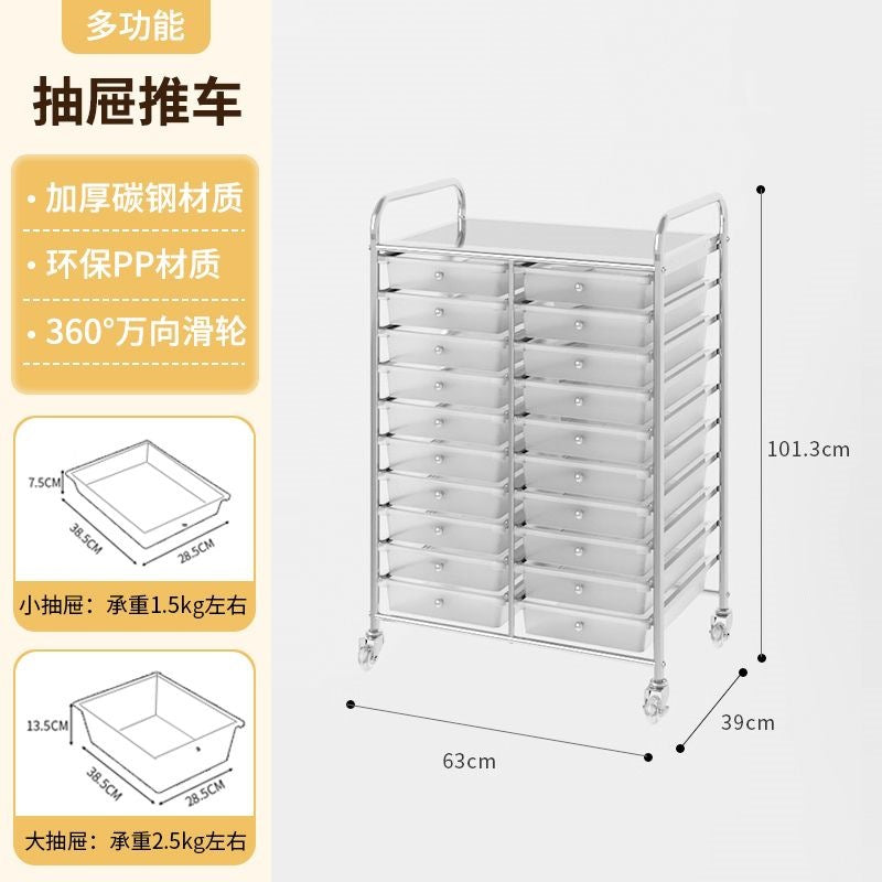 Multi-tiered storage cabinet with drawers - versatile organizer for home, space-saving, black