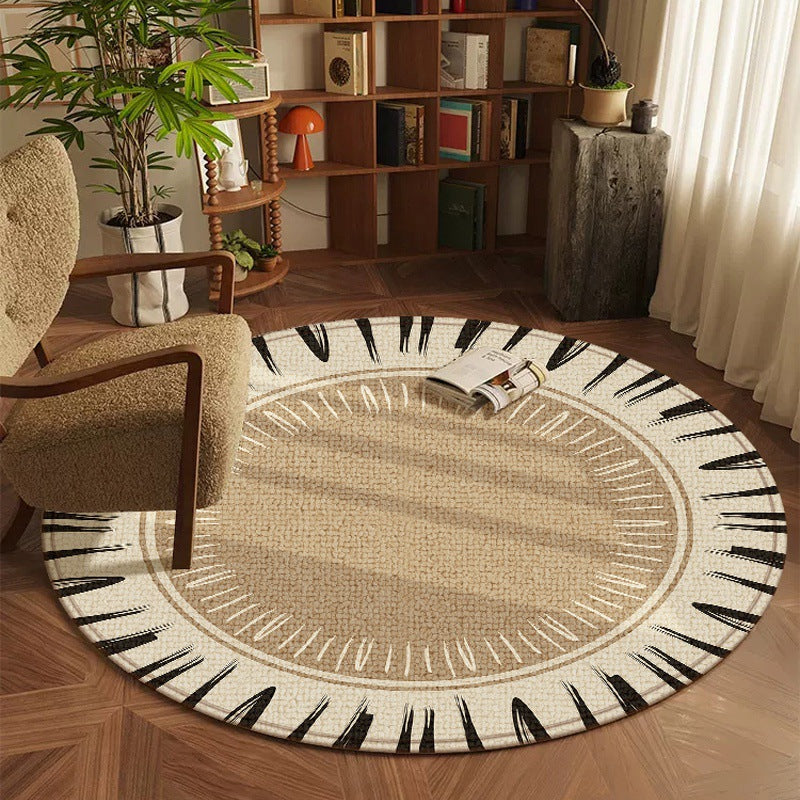 Source factory direct sales European round office carpet living room sofa coffee table blanket study rotating chair cushion rocking chair cushion
