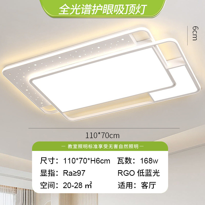 Full spectrum living room main light ceiling light Zhongshan Lighting Factory direct sales cream wind modern simple atmosphere 2025 new model