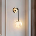 Nordic designer creative natural marble spanish living room high-end atmosphere bedroom bedside corridor wall lamp