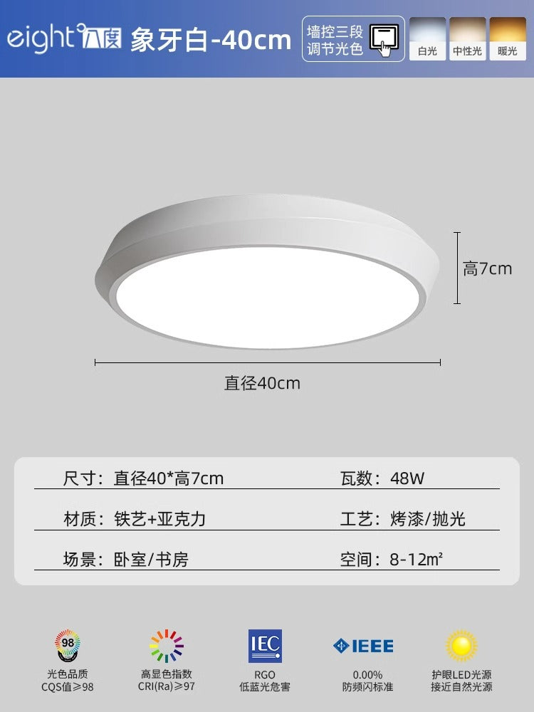 [Strict selection] Bedroom led ceiling light Master bedroom Zhongshan lighting aisle corridor light Simple modern balcony light