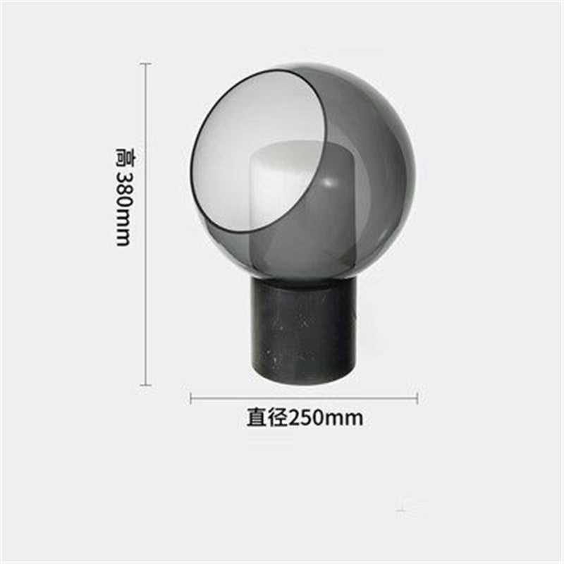 Modern minimalist glass table lamp - bedroom bedside lamp - designer high-end nordic style - living room, study, decorative home & hotel lighting