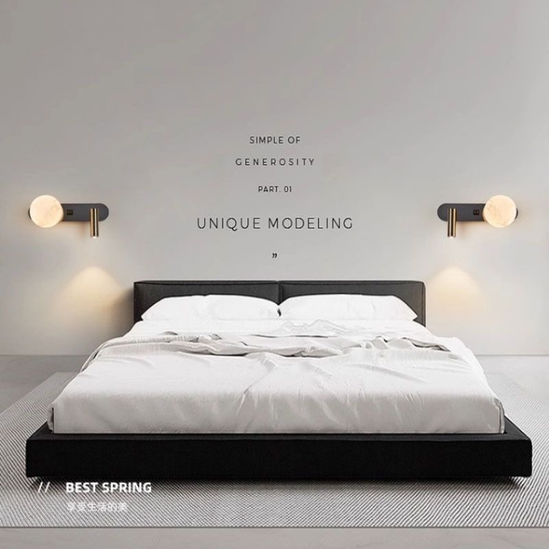 Master bedroom bedside reading wall lamp minimalist rotatecasual moon study wall lamp spotlight light luxury elegant atmosphere lamp