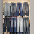 New arrival american high street menstraight-legjeanspantsin stock wholesalemen jeans wholesale