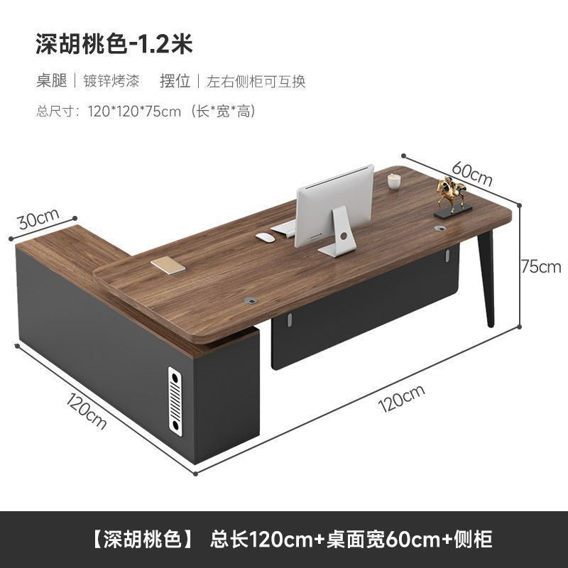 Boss desk office desk chair combination casual modern executive desk table office furniture desk single computer desk