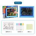 children's led light music writing board 3d lcd handwriting graffiti painting board small blackboard toys wholesale