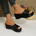 Women's export shoes, sizing discrepancy of 0.67, heel height 7cm, weight 334 grams. sizes 36-43 available for bulk purchase. polyurethane platform wedge sandals