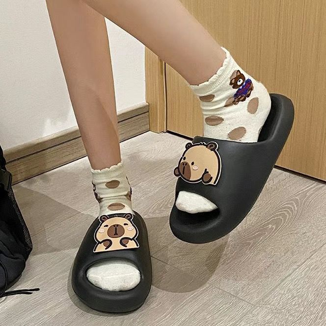 2025 new eva platform slippers: super comfy, cute, and perfect for students - wear them indoors, outdoors, or just lounge around in style! these premium cartoon slippers are a must-have
