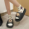2025 new eva platform slippers: super comfy, cute, and perfect for students - wear them indoors, outdoors, or just lounge around in style! these premium cartoon slippers are a must-have