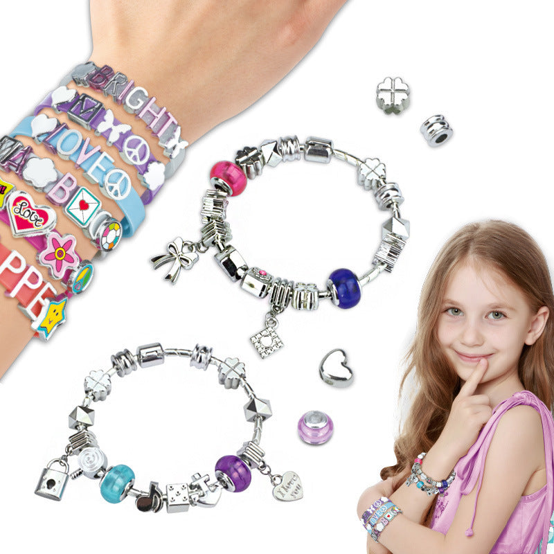Cross-border  export DIY handmade jewelry children's bracelets, girls bracelets jewelry exquisite gift box wholesale