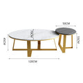 Oval nesting coffee table