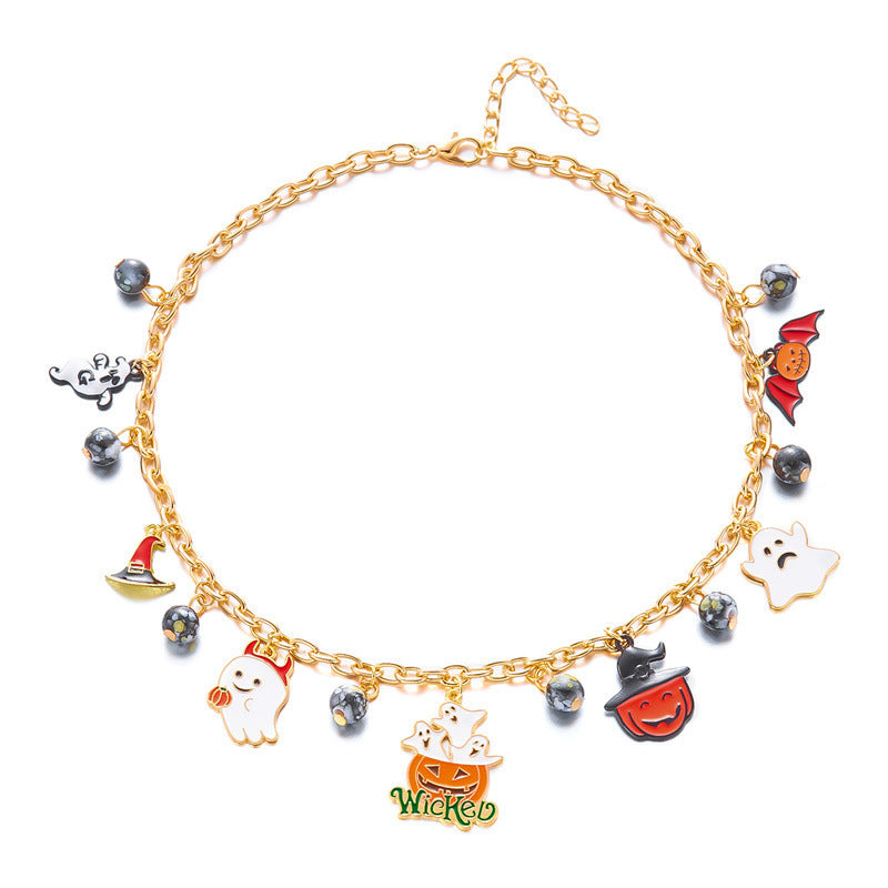 necklace wholesale new halloween accessories niche high-end jewelry clavicle chain women's pendant accessible luxury necklace