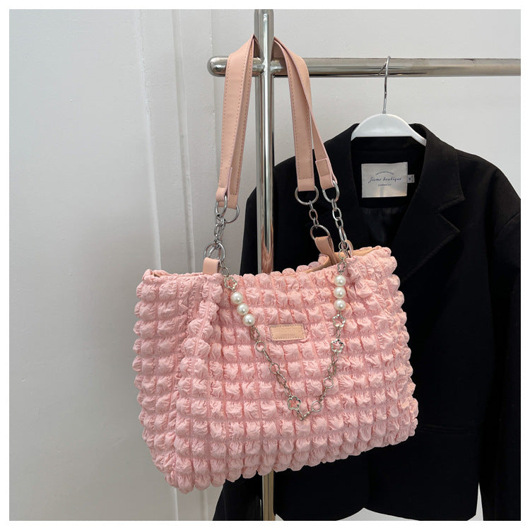 Cross-border high-end large-capacity bag women's 2025 new trendy fashion shoulder bag underarm bag versatile tote bag