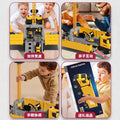 Kids' container crane construction vehicle toy - excavator car for boys, ages 3-6