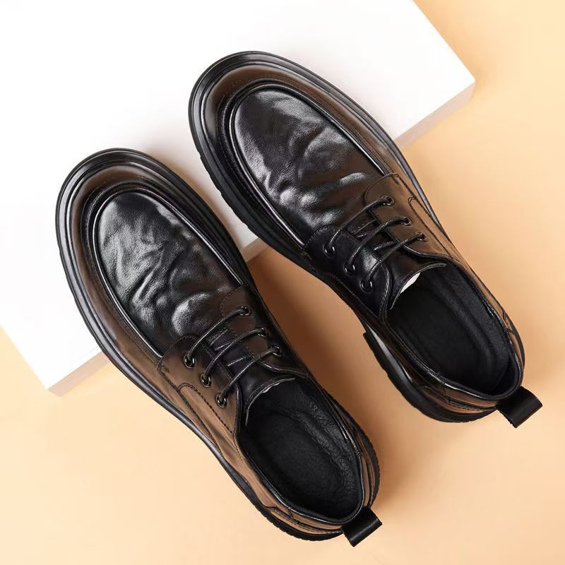New arrival business formal leather shoes men's casual wedding groom british heightening summer breathable youth pointed toe men's shoes