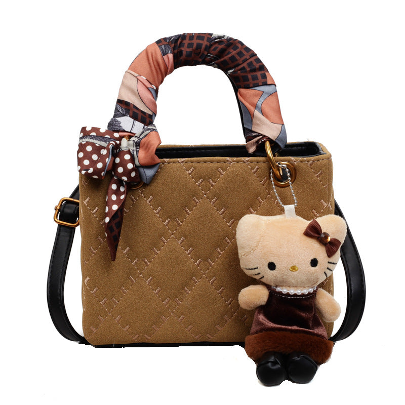 2025 fall/winter new women's handbag - vintage argyle design, light luxury, high-end, stylish commuter shoulder bag