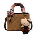 2025 fall/winter new women's handbag - vintage argyle design, light luxury, high-end, stylish commuter shoulder bag