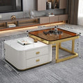 Rock slab coffee table living room for homenew arrivalpopularaccessible luxuryclassy table square folding marble small apartment tea table
