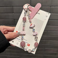 Princess please make a fortune mobile phone chain new arrival alloy mobile phone case lanyard classy sense hand beaded pendant key chain short