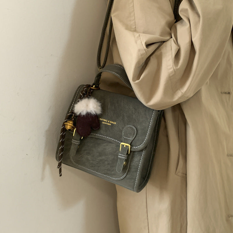 Vintage preppy backpack for women - 2025 new trendy versatile shoulder bag - student schoolbag, commuter bag, and casual bag