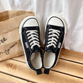 2026 spring new arrival simple canvas shoes for female students k-styleeasiest for match one-legged ugly thick-soled sneakers big toe women's shoes
