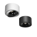 Ultra-thin surface-mounted spotlight with adjustable angle led ceiling light, suitable for living rooms and home use. no-drill installation, flush mount bucket light, aisle downlight