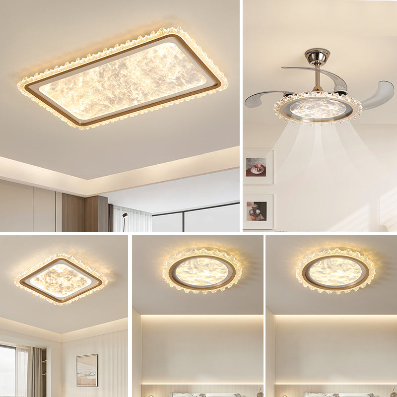 Italian minimalist living room ceiling light modern light luxury atmosphere eye protection living room main light whole house lighting package