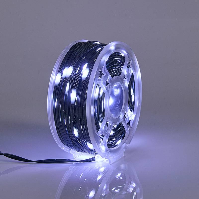 Leather coil disk ambient light string outdoor courtyard indoor room decoration lighting decorative light string LED luminous lights