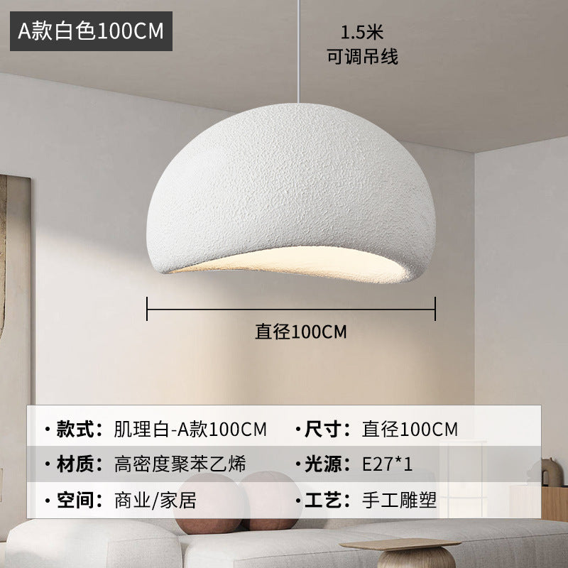 Wabi Silent Wind Chandelier Cream Wind Clothing Store Model Room B & B Restaurant Hotel Empty Villa Living Room Restaurant Lighting