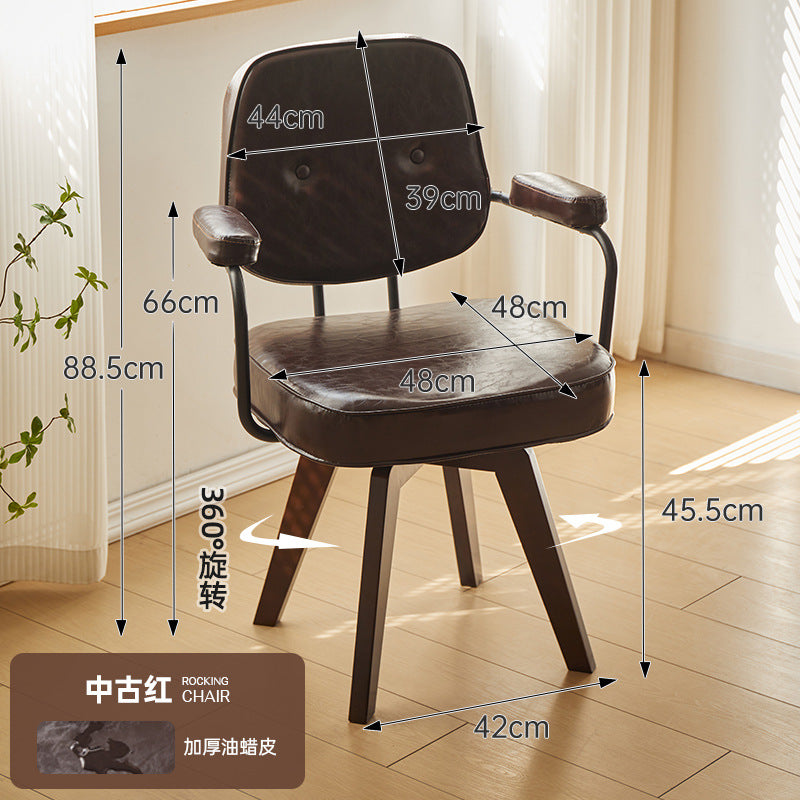 Computer chair backrest chair comfortable long sitting office chair for home study chair student desk leather adjustable casual chair