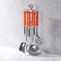 New year's stainless steel kitchen utensil set - premium 7-piece set including soup ladle, spatula, and skimmer - wholesale for home cooking