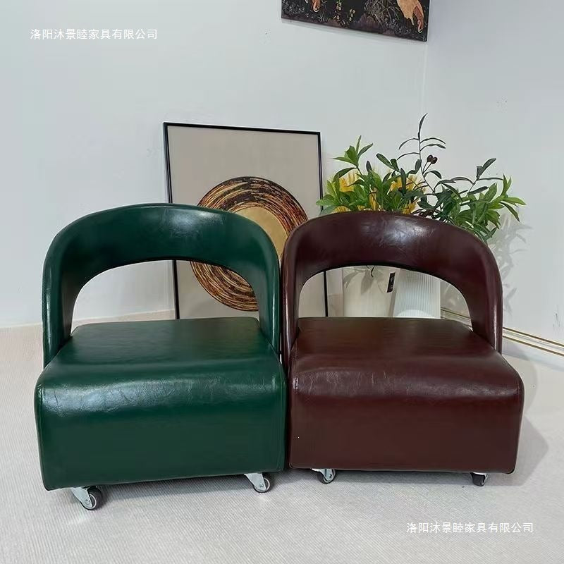 Ganliuliudeng universal wheel small stool living room for homeaccessible luxury sofa stool back chair shoe changing stool