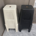 Thickened plastic stool stackable for home living room dining table high stool square stool restaurant spare casual stool storage stool