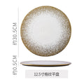 High-end ceramic dinnerware for restaurants and hotels, perfect for home use. ideal for western-style plating, desserts, and pastries. unique, aesthetically pleasing ceramic plates