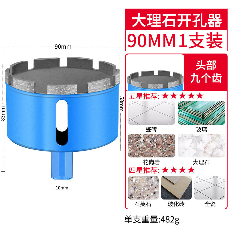 Marble diamond stone hole opener drill bit ceramic tile glass drilling vitrified tile grinding round drilling reamer
