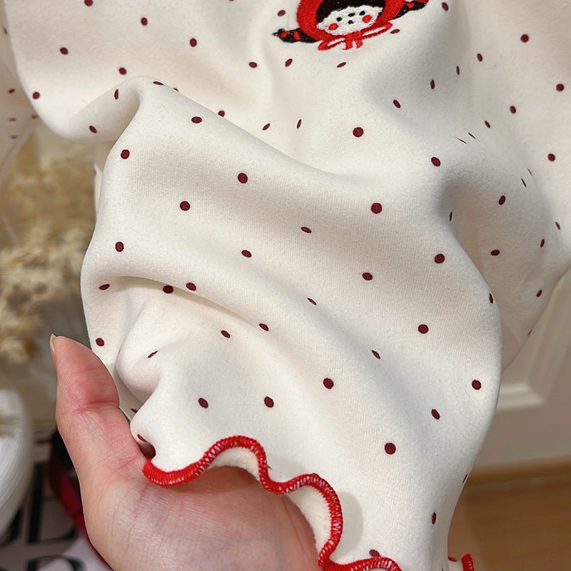 Pre-order: new autumn/winter korean style girls' fleece-lined thickened sweatshirt base layer top - trendy children's clothing for baby girls and kids