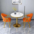 Scandinavian style small round table negotiation table and chair combination balcony for home sales office milk tea shop reception and reception casualcasual
