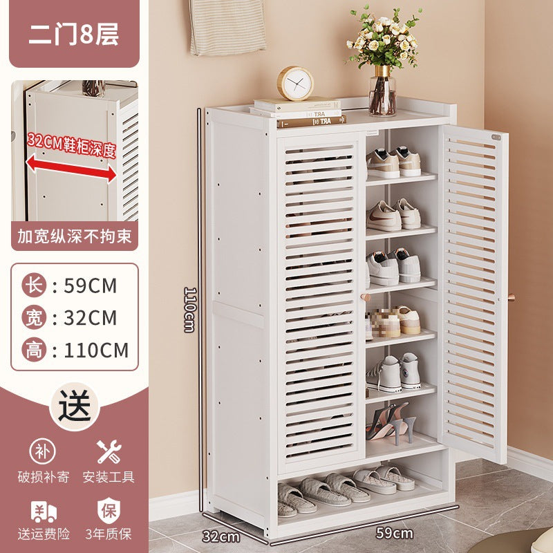 Simple shoe rack at home, large-capacity shoe cabinet at the door, cabinet for storing shoes, dustproof 40 pairs of shoes, new door cabinet